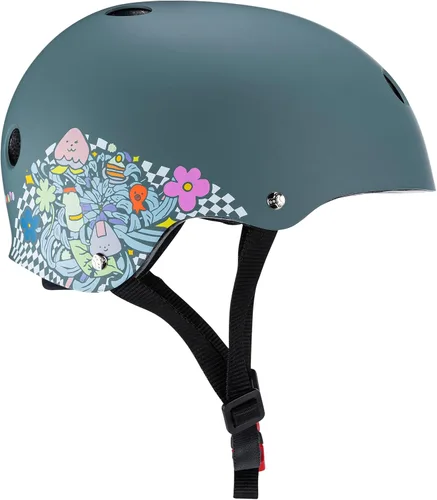 Vista 35 de Triple Eight Casco certificado Sweatsaver para patineta, BMX, Roller Derby, patinaje sobre ruedas, patinaje en línea, scooter y bicicleta