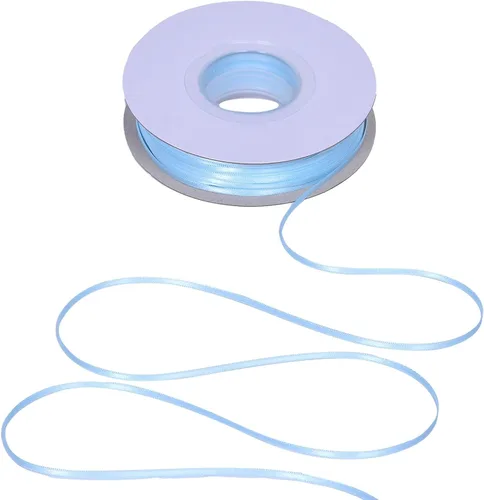 Vista 158 de YAMA Cinta de satén de doble cara, 1 1/2 pulgadas, 25 yardas para envolver regalos, color negro