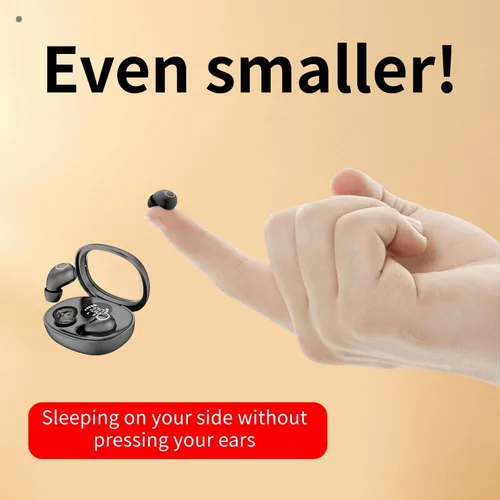 Vista 5 de Mini auriculares inalámbricos invisibles Bluetooth 5.4 en auriculares de Negro