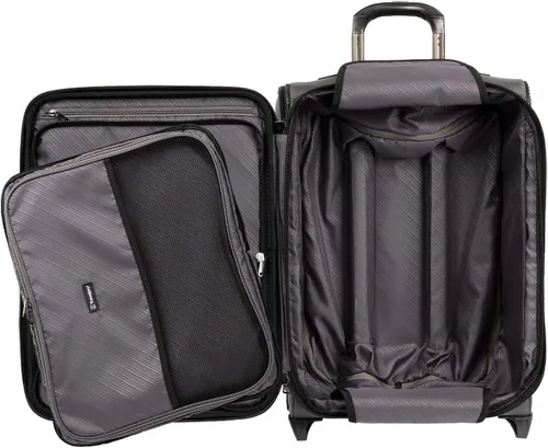 Vista 4 de Travelpro Crew Versapack Max Carry-On Exp Rollaboard, Gris (Titanium Grey), Crew Versapack Softside - Equipaje vertical expandible