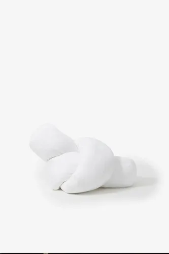 Vista 4 de Buffy Wiggle - Almohada de embarazo, soporte de cuerpo completo, diseño de felpa anudable, funda de lyocell de eucalipto, relleno reciclado