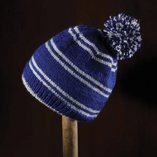 Vista 2 de Ravenclaw Hogwarts House Beanie Hat Kit Harry Potter Wizarding World Kits de tejido
