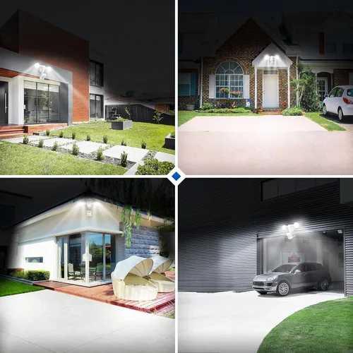 Vista 9 de SANSI Luces para exteriores con sensor de movimiento de 15 W, luces LED de seguridad de 2000 lúmenes, luz de inundación de 5000 K, luz de inundación