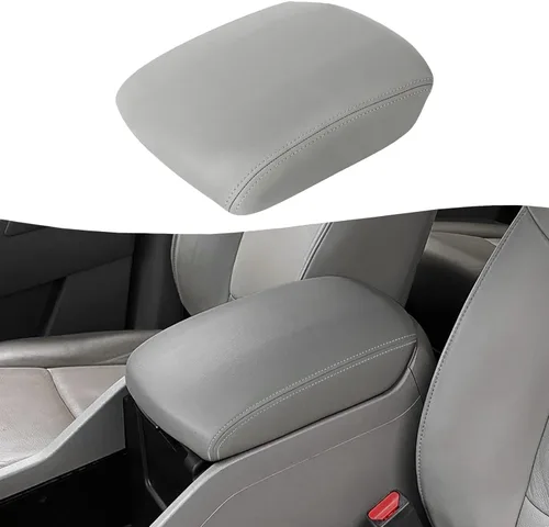 Vista 11 de KBH Funda para reposabrazos de consola central para Honda Pilot 2009 2010 2011 2012 2013 2014 2015, piel de vinilo, protector de cojín para tapa