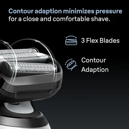 Vista 5 de Braun Cabezal de repuesto para afeitadora eléctrica serie 6 con talonera sensible, fija fácilmente tu cabezal de afeitadora, compatible