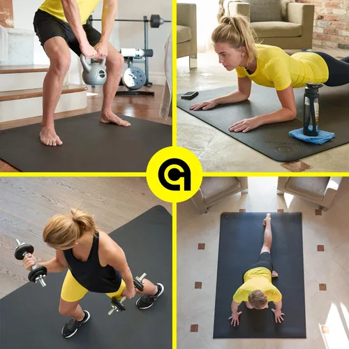 Vista 4 de ActiveGear Alfombrilla de ejercicio grande para entrenamiento en casa Suelo de gimnasio de entrenamiento para gimnasio en casa Alfombrilla