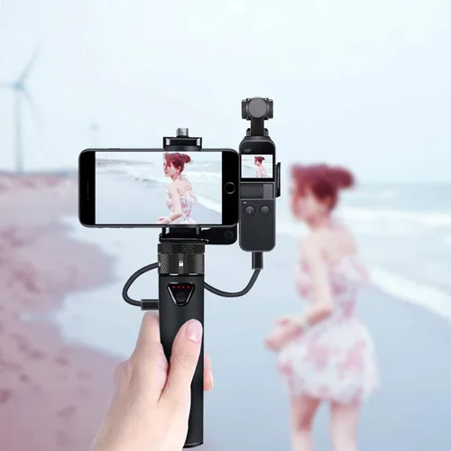 Vista 8 de Smatree - PowerStick portátil compatible con Osmo Pocket 2 (banco de energía) para DJI Osmo Pocket 2/1, soporte de montaje de cámara para cámara