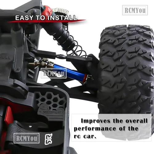 Vista 3 de Eje de transmisión CVD para 1/10 Arrma Big Rock V3 3S BLX 4x4 4WD, 4 piezas de actualización de control remoto, ejes de transmisión delanteros