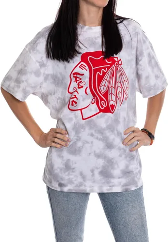 Vista 16 de Calhoun NHL - Camiseta de manga corta con hombros caídos y cuello redondo para mujer
