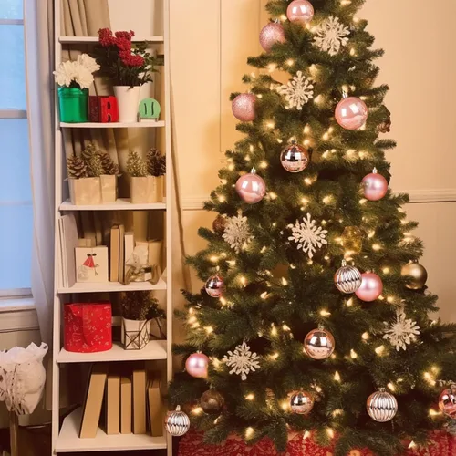 Vista 7 de AMS Bolas de Navidad de 2.36 pulgadas 2.362 in, 24 unidades, adornos inastillables, decoraciones de temporada para decoración de árboles