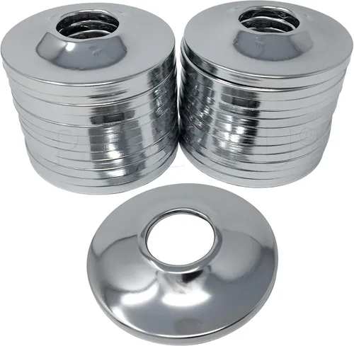 Vista 7 de PROCURU Cubierta de tubo de pared de escudo CTS de 1/2 pulgada (5/8 pulgadas de diámetro) E1711, acero cromado con SureGrip, nueva instalación