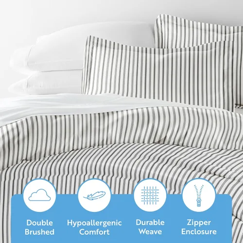 Vista 336 de Linen Market Funda de edredón individual para cama individual – Experimenta una comodidad similar a un hotel con una suavidad inigualable