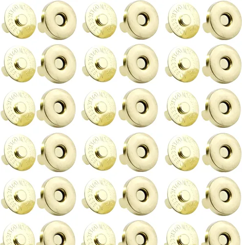Vista 12 de MYUBWTF Juego de 20 broches magnéticos con cierre de botón, cierre magnético de 3/4 pulgadas, kit de repuesto de botón magnético para costura