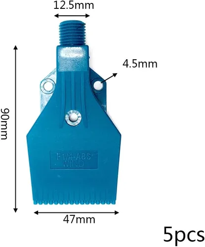 Vista 2 de Boquilla de soplador de aire de 1/4 "para secar,Boquilla de soplado de plástico,Boquilla de cuchillo de aire para compresor,Boquilla de chorro
