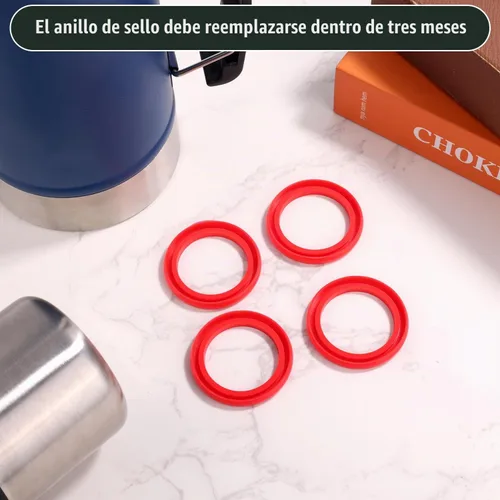 Vista 7 de 4 juntas de repuesto de silicona clásicas para Stanley, juntas de sellado de junta tórica para tapa térmica, compatibles con Stanley Classic de 20