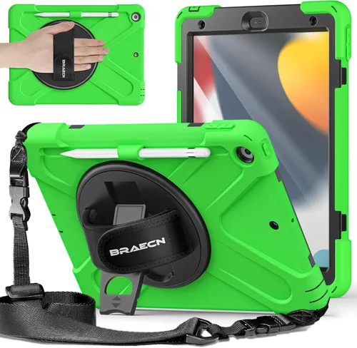 Vista 18 de BRAECNstock - Funda para Apple iPad de 9ª/8ª/7ª generación, de 10.2" 2021/2020/2019, funda protectora a prueba de golpes para iPad de 10.2 pulgadas