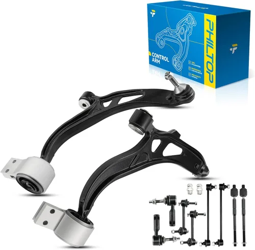 Vista 220 de PHILTOP Kit de suspensión delantera brazo de control inferior con rótula y barra estabilizadora, enlace final compatible con Chevrolet Captiva