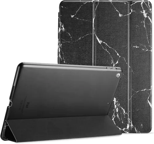 Vista 23 de ProCase Funda Inteligente para iPad Air de 10,5" 3ª Generación 2019 / iPad Pro 2017, Funda Delgada con Soporte con Parte Trasera Translúcida Negro