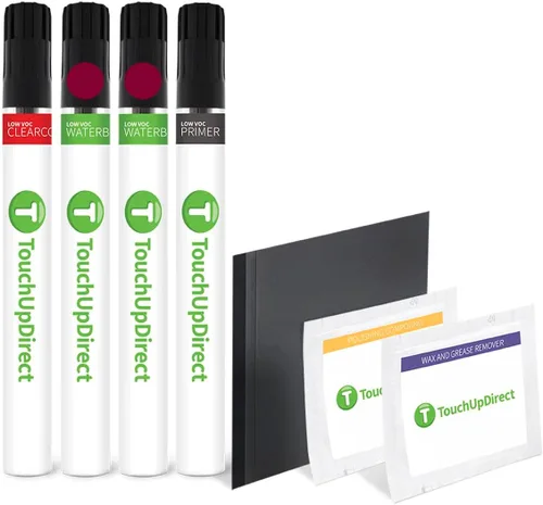 Vista 21 de TouchUpDirect PPSB Azul Profundo Metálico Compatible con Pintura de Retoque Exact Match para Tesla, Kit Esencial en Aerosol