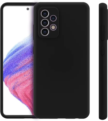 Vista 2 de Funda para Samsung A53 5G, Galaxy A53 5G, funda de silicona líquida de doble capa híbrida de policarbonato duro de silicona suave, parachoques
