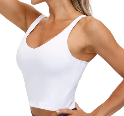 Vista 2 de THE GYM PEOPLE - Sostén deportivo para mujer, sin varillas, acolchado con soporte medio