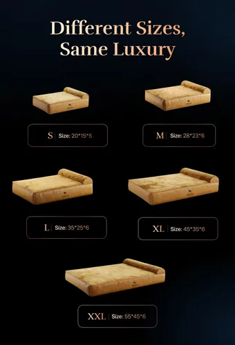 Vista 5 de NOAH & PAW Cama pequeña para perros, 20 x 15 x 6.5 pulgadas, cama para gatos de interior, espuma viscoelástica ortopédica de cáscara de huevo