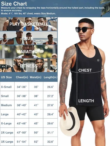 Vista 54 de NELEUS Camiseta sin mangas para hombre para entrenamiento, correr, gimnasio, atlética