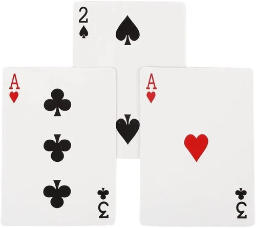 Vista 2 de Tres cartas Monte Magic Trick (espalda azul)