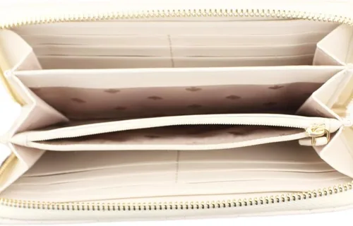 Vista 4 de Kate Spade Carey - Cartera grande de cuero acolchado (pergamino), Pergamino, Cartera Continental
