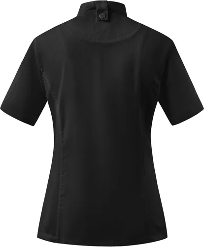 Vista 3 de Ubon Chaqueta de Chef para Mujer con Ventilación de Malla Lateral y Cremallera