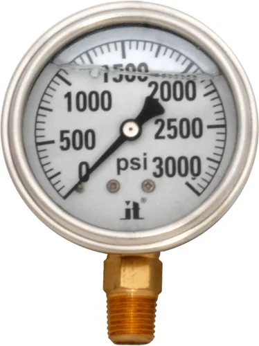 Vista 17 de Zenport LPG30 Zen-Tek Glicerina Medidor de presión relleno de líquido, 30 PSI, caja de 10