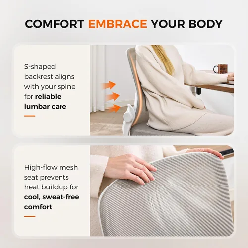 Vista 6 de Silla de dibujo sin brazos, silla de oficina alta con anillo ajustable para el pie y soporte lumbar, silla de escritorio alta ergonómica de malla