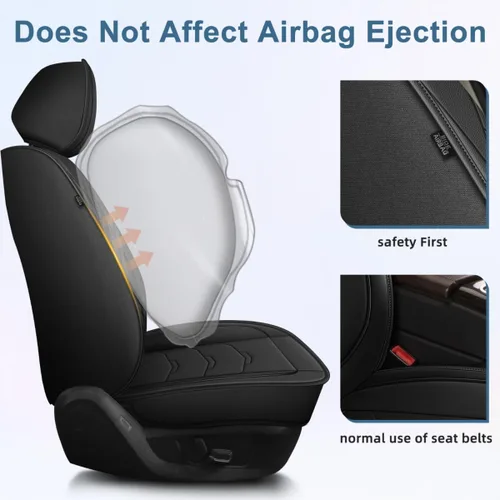 Vista 134 de Fundas de asiento para Toyota 4runner 2003-2025, fundas de asiento de automóvil de cuero impermeables, resistentes a los arañazos, fáciles