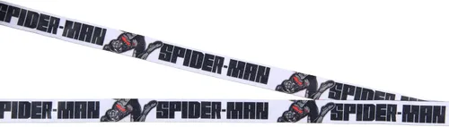 Vista 4 de Bioworld Marvel Spider-Man Miles Morales - Soporte para credencial de identificación con colgante de goma y calcomanía coleccionable