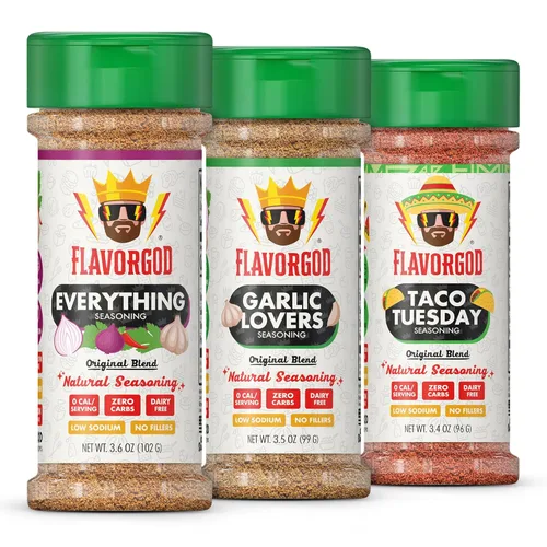 Vista 7 de Paquete Combo Clásico de 2 Conjunto de Regalo de Hierbas, Especias y Condimentos - Everything, Garlic Lovers - Mezcla de Especias Premium Totalmente