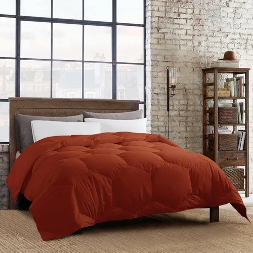 Vista 24 de Feather and Loom - Edredón alternativo para todas las estaciones, funda de microfibra suave y de fácil cuidado, relleno de fibra hipoalergénica