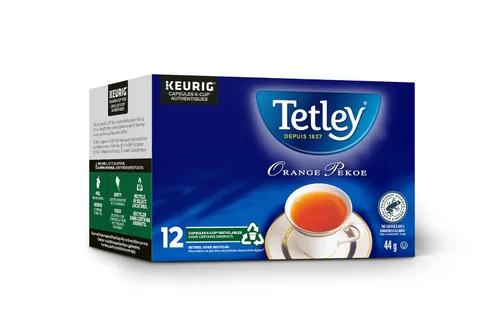 Vista 4 de Tetley Tea Orange Pekoe K Cup, 12 unidades, (importado de Canadá)