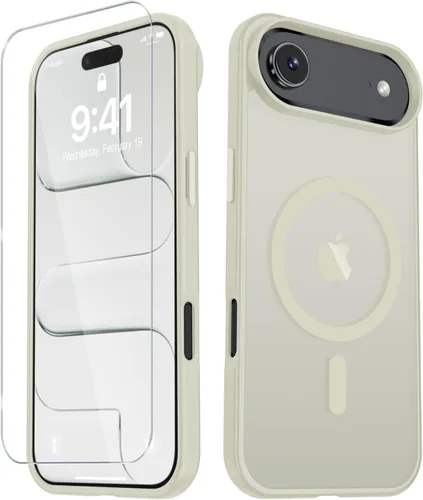 Vista 965 de Funda para Google Pixel 10 Pro XL, cubierta magnética mate, color negro Fit for MagSafe, Screen Protector included, Shockproof Military Grade