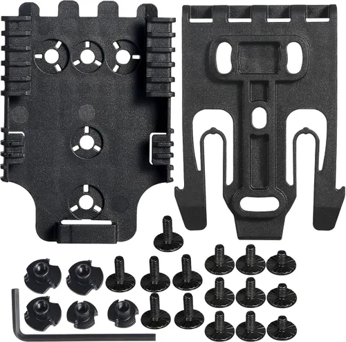 Vista 7 de Kit de sistema de bloqueo rápido, accesorio de plataforma QLS de Holstopia con bloqueo que incluye horquilla y placa receptora de servicio