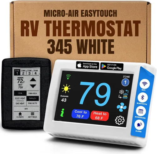 Vista 9 de MICRO-AIR EasyTouch - Termostato digital de repuesto para autocaravana, programable y confiable, habilitado para WiFi y Bluetooth, termostato