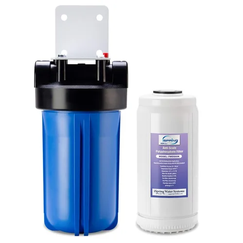iSpring WDS80K Anti-Escala 10" x 4.5" Filtro de Agua para Toda la Casa con Inhibidor de Escala Patentado