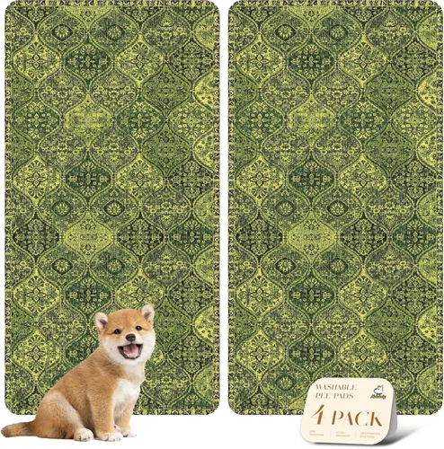 Vista 108 de nunubaby Almohadillas reutilizables para orina de perros, para jaulas y pisos, Almohadillas lavables para orina de perros, elegantes, Beige