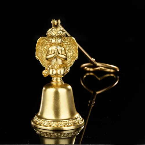 Vista 16 de Snuffers - Extintor de velas, accesorio extintor de velas para apagar mechas de vela de forma segura, diseño de hoja de ginkgo retro dorado