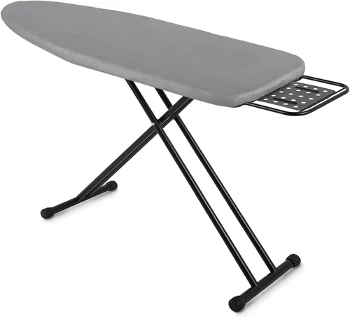 Vista 7 de Jakeefud Tabla de planchar de tamaño completo de 15" x 47" con cubierta resistente al calor y almohadilla de fieltro engrosada, soporte para plancha