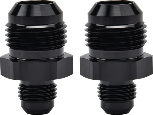 Vista 15 de EVIL ENERGY 3AN Macho a Macho Adaptador de Unión de Acoplador de Manguera de Combustible Recto, 2 Piezas Negras