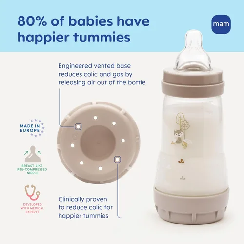 Vista 2 de MAM Set de regalo Feed & Soothe con biberón y chupete para niña 0 + meses, 6