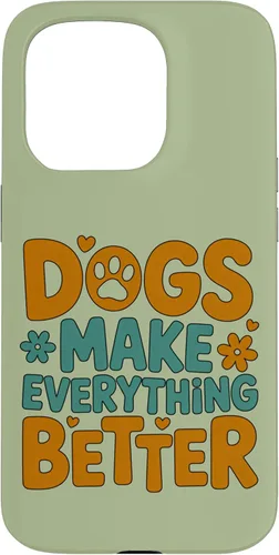 Vista 14 de Dogs Make Everything Better Cute Dog Lover Dog Parent Case for iPhone 16