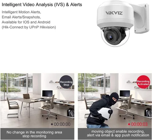 Vista 7 de Cámara IP PTZ de 8 MP para exteriores con micrófono integrado, zoom óptico 4X, zoom digital de 16X, inclinación panorámica con visión nocturna IR