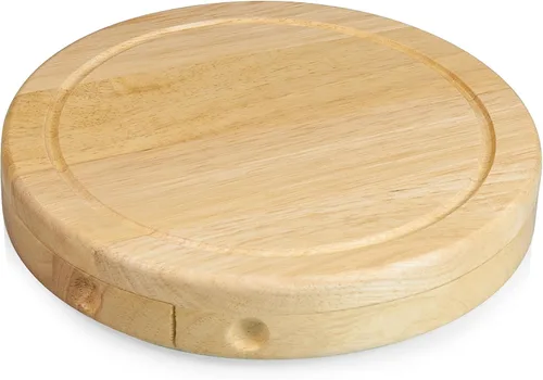 Vista 3 de Toscana - A Picnic Time Brand Brie - Juego de tablas de cortar y herramientas para queso, tamaño único, madera de goma