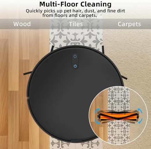 Vista 5 de SmartClean V4 7997 Accesorios para Ionvac SmartClean V4 Kit de piezas de repuesto para aspiradora robot de vaciado, 2 cepillos principales